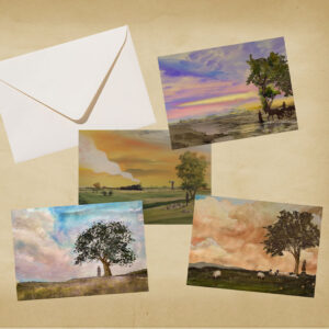 Watercolor Notecards, Set of 8